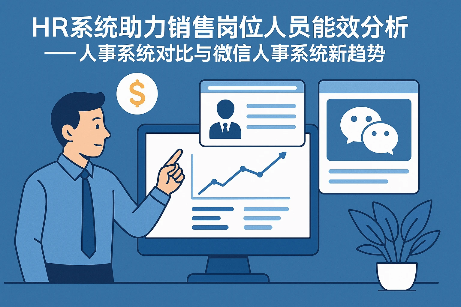 HR系统助力销售岗位人员能效分析——人事系统对比与微信人事系统新趋势