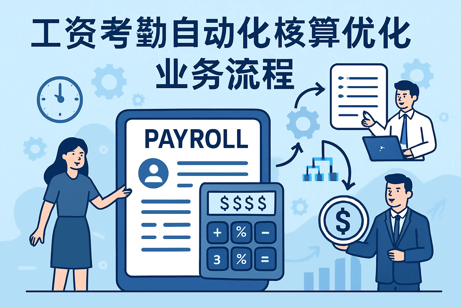 工资考勤自动化核算优化业务流程