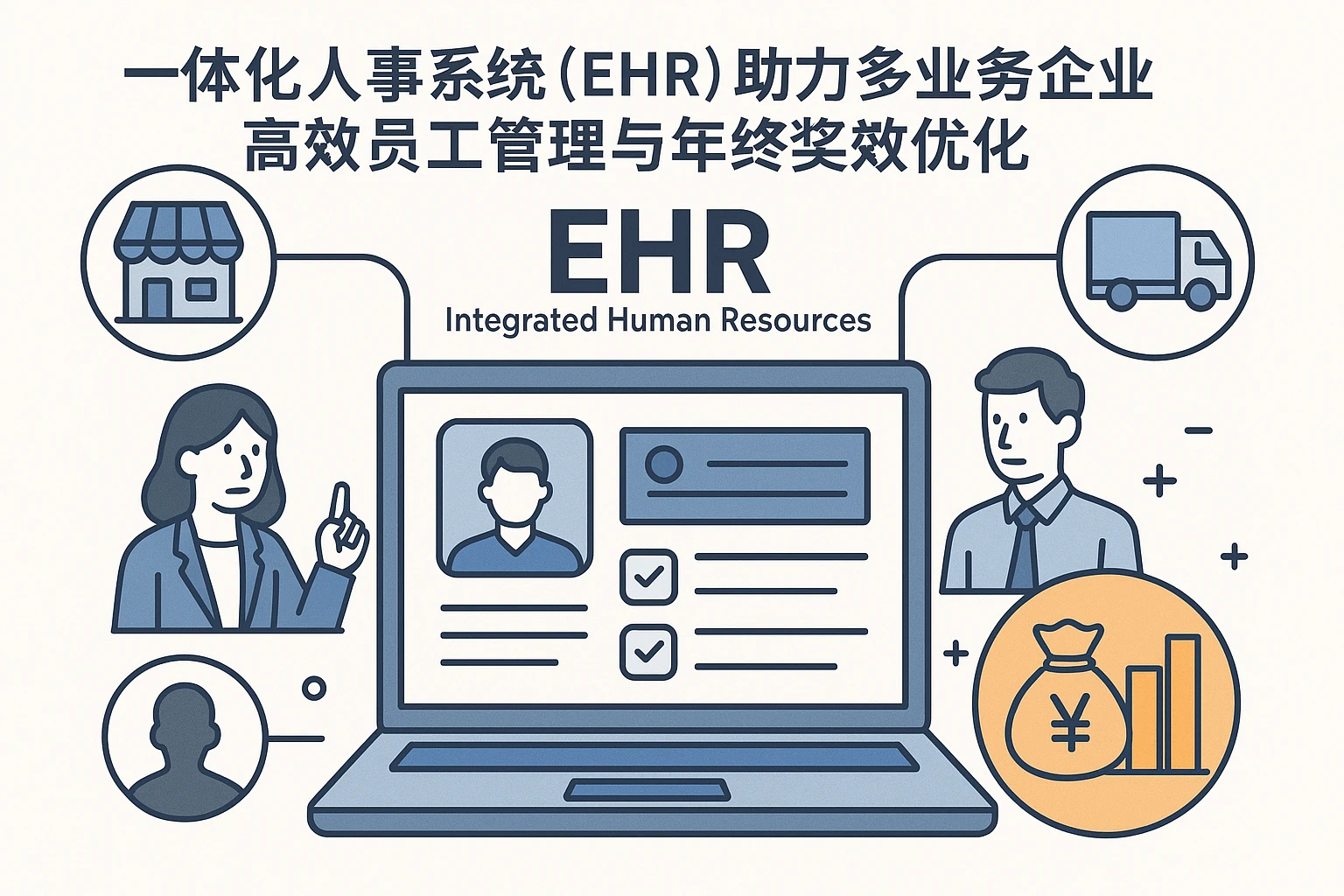 一体化人事系统（EHR）助力多业务公司高效员工管理与年终奖激励优化