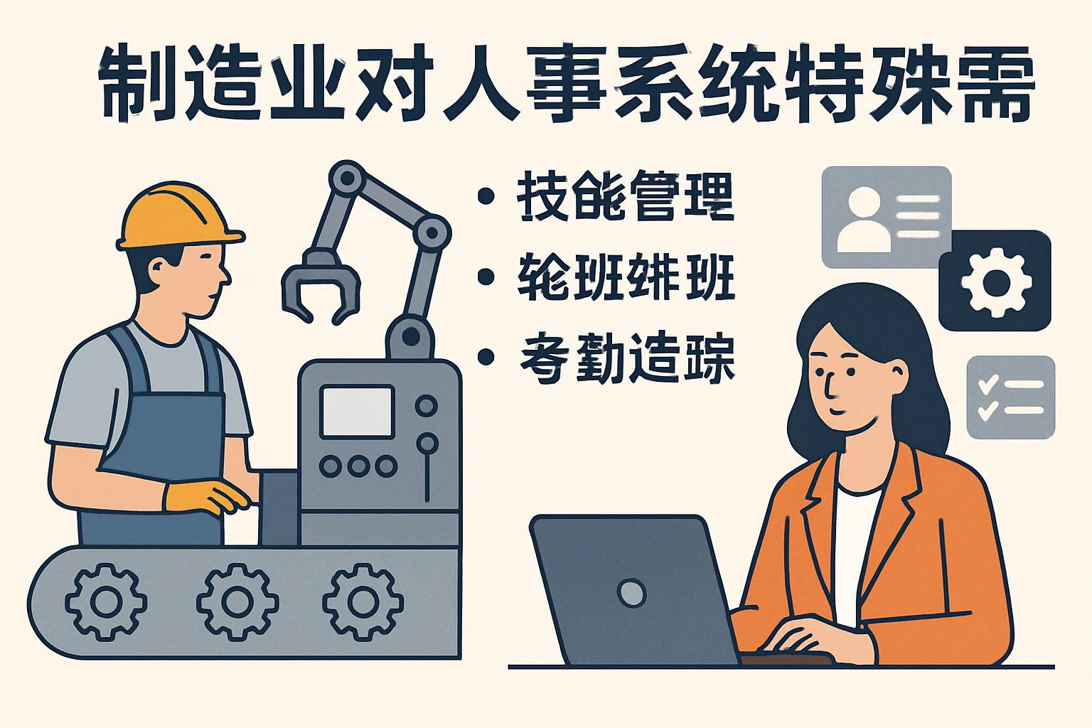 制造业对人事系统的特殊需求