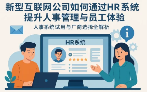 新型互联网公司如何通过HR系统提升人事管理与员工体验——人事系统试用与厂商选择全解析