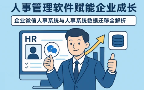 人事管理软件赋能企业成长——企业微信人事系统与人事系统数据迁移全解析