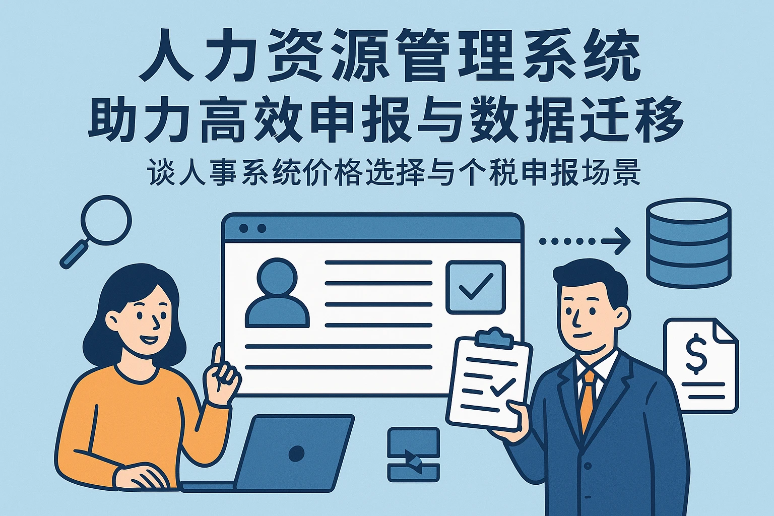 人力资源管理系统助力高效申报与数据迁移——谈人事系统价格选择与个税申报场景