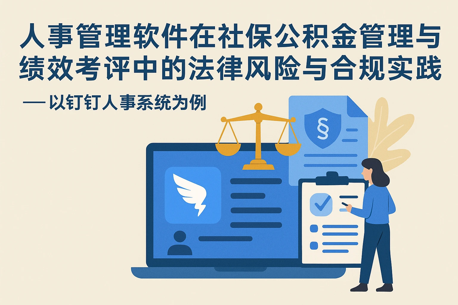 人事管理软件在社保公积金管理与绩效考评中的法律风险与合规实践——以钉钉人事系统为例