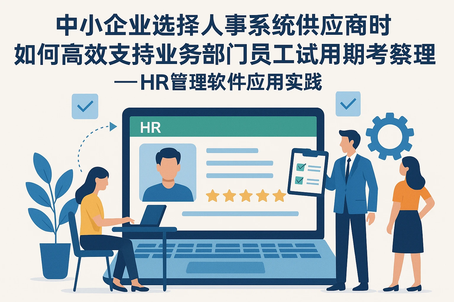 中小企业选择人事系统供应商时如何高效支持业务部门员工试用期考察管理——HR管理软件应用实践