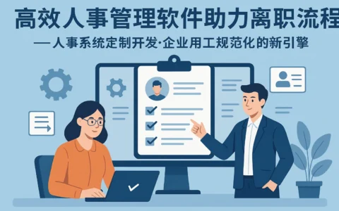 高效人事管理软件助力离职流程与人事系统定制开发——企业用工规范化的新引擎