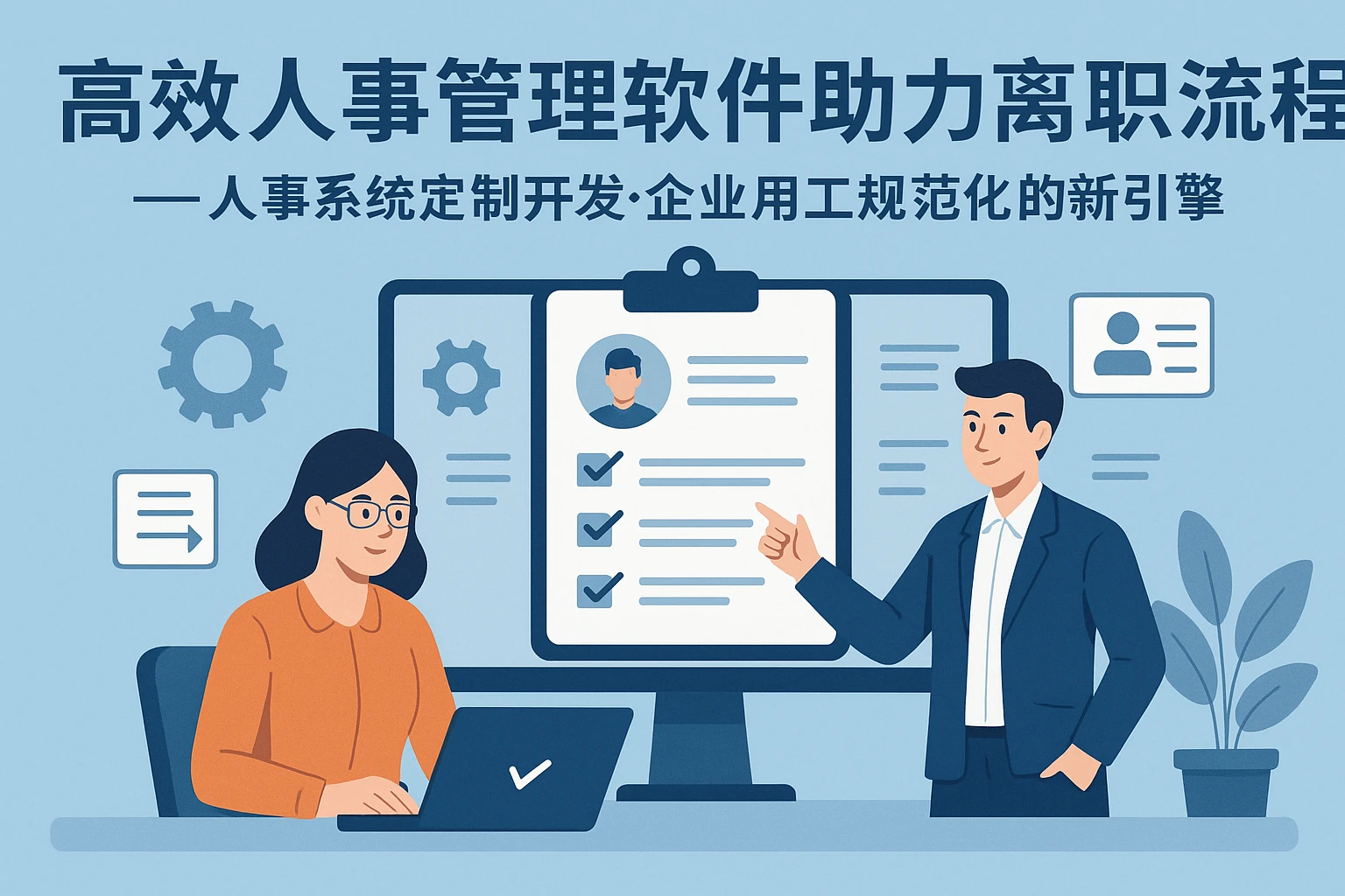 高效人事管理软件助力离职流程与人事系统定制开发——企业用工规范化的新引擎