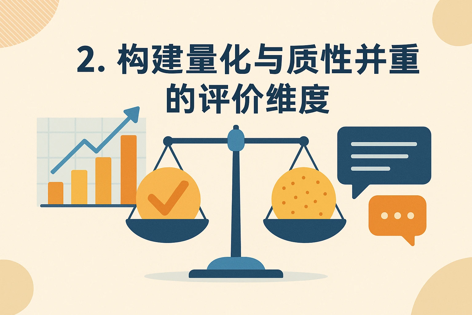2. 构建量化与质性并重的评价维度