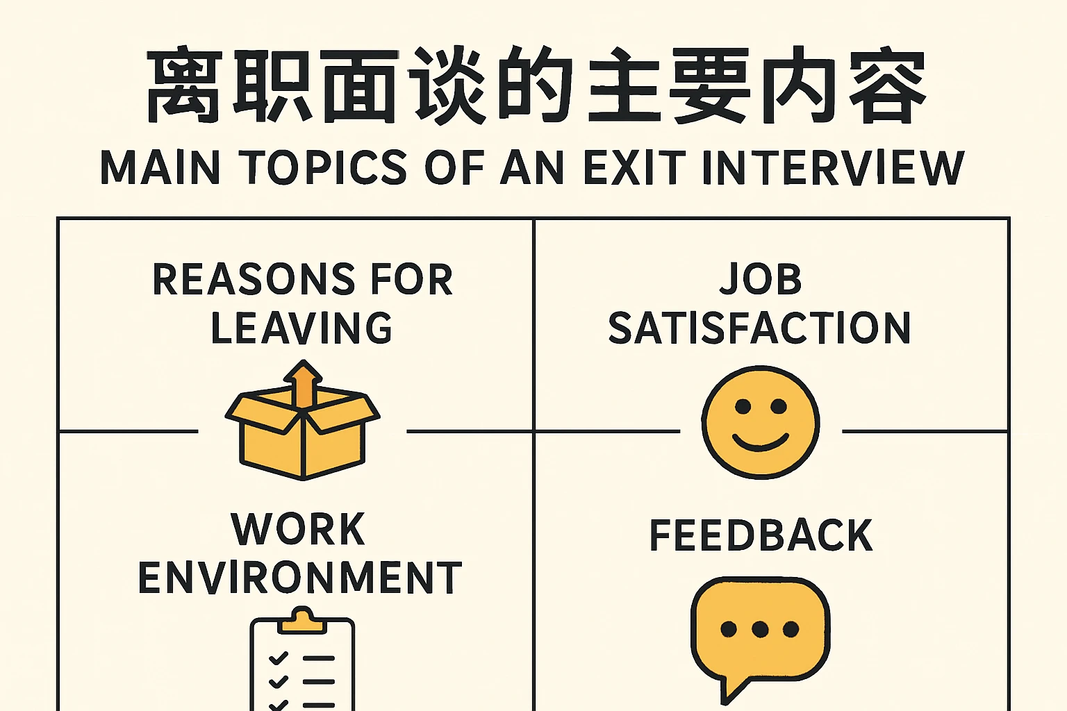 离职面谈的主要内容