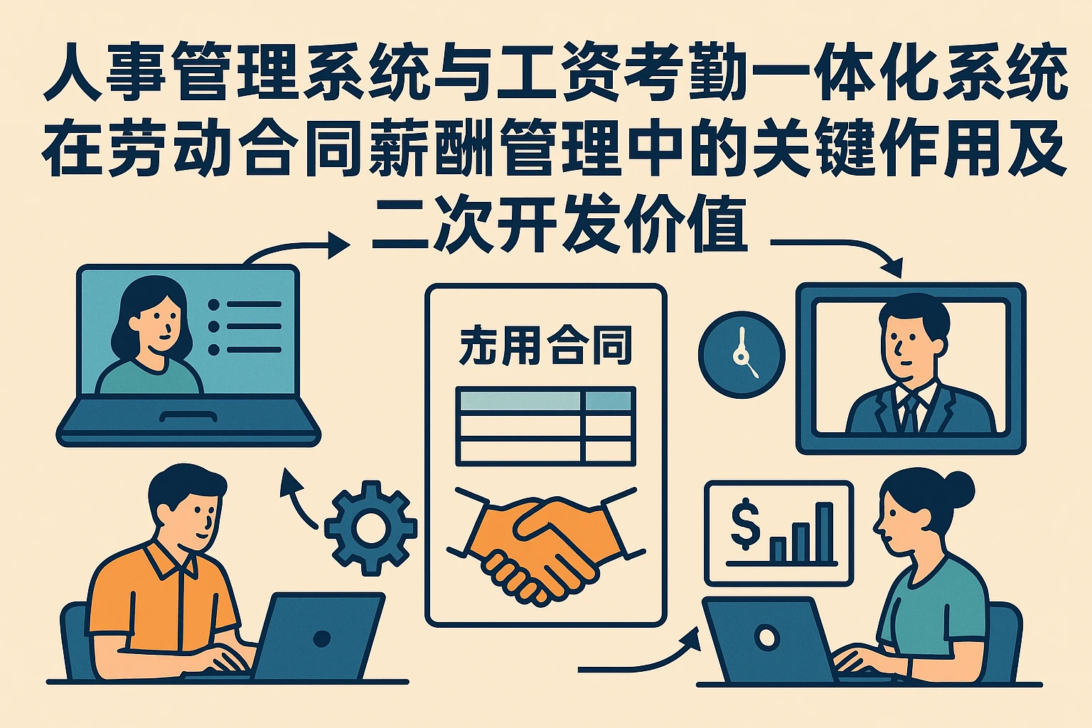 人事管理系统与工资考勤一体化系统在劳动合同薪酬管理中的关键作用及二次开发价值