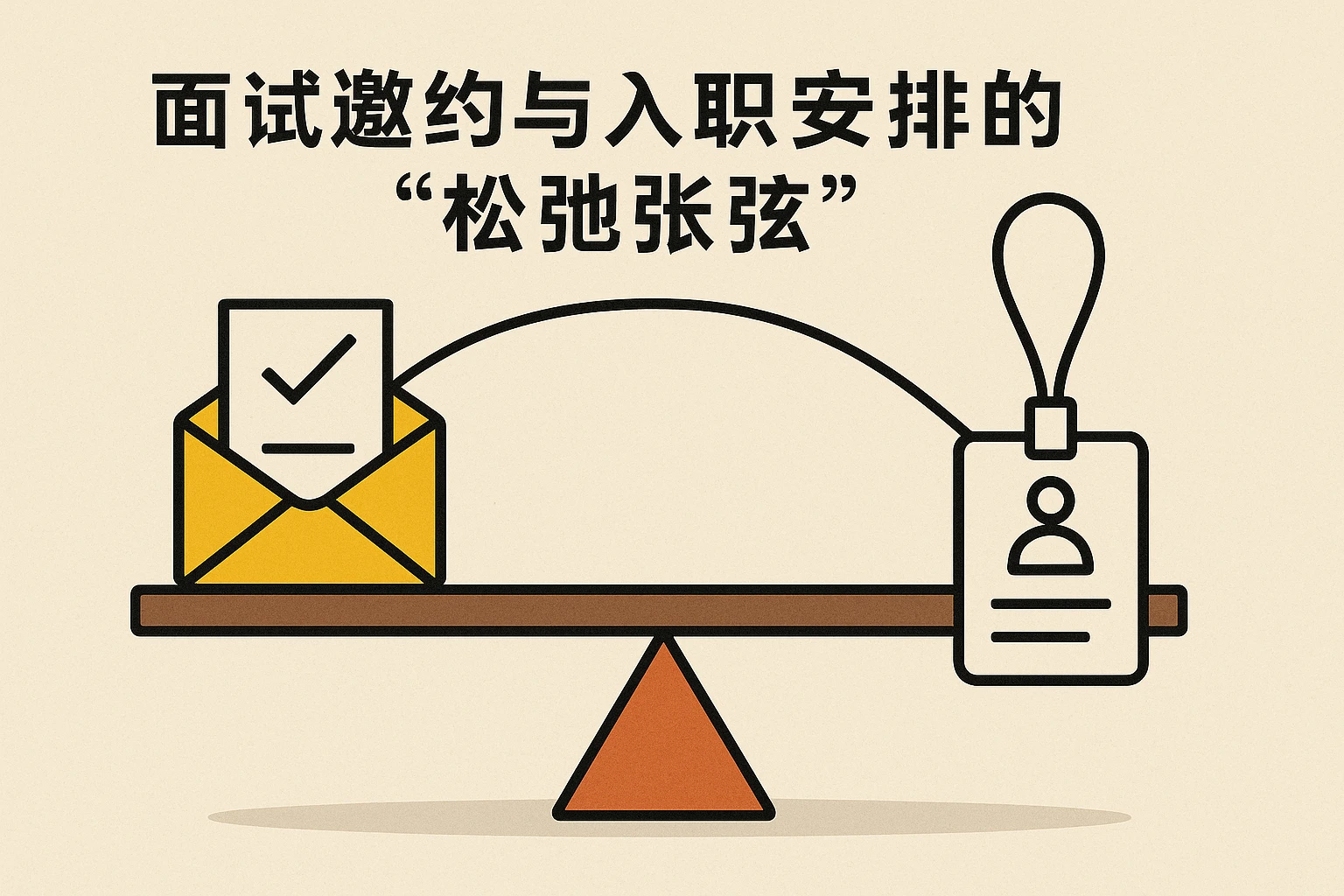 面试邀约与入职安排的“松弛张弦”