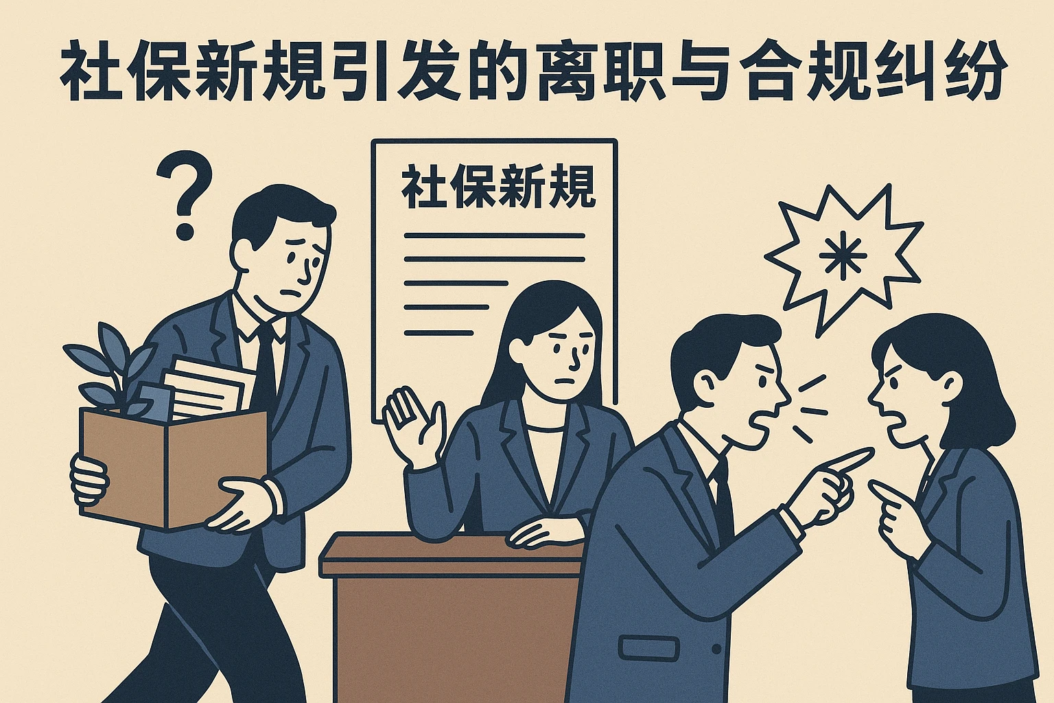 社保新规引发的离职与合规纠纷