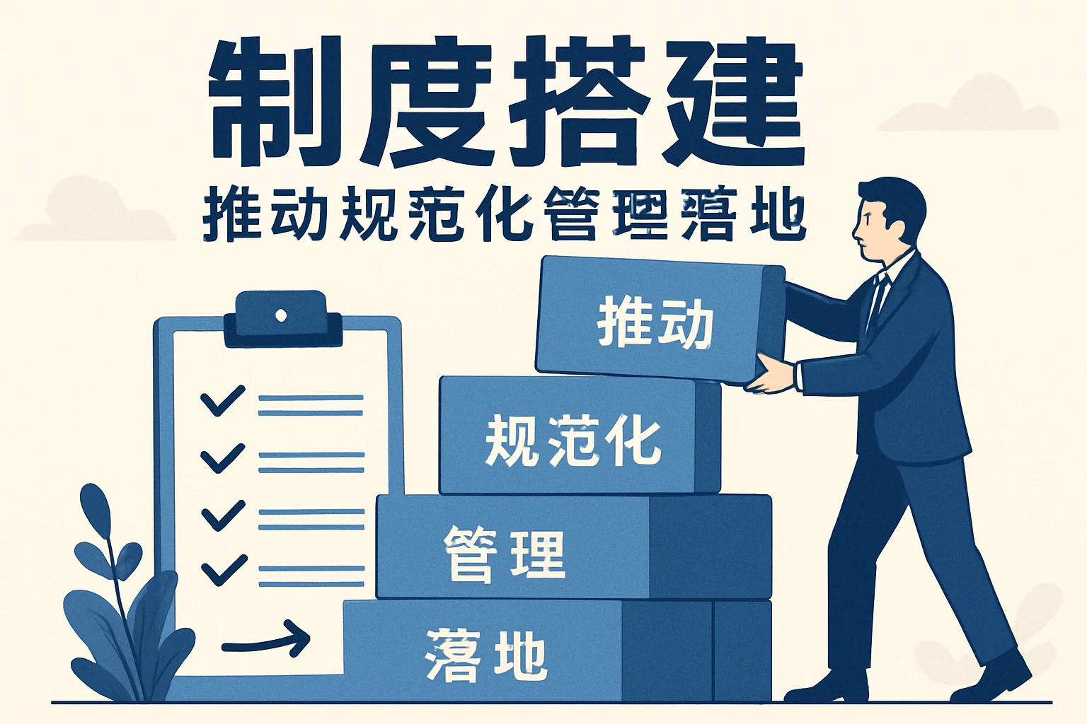 制度搭建——推动规范化管理落地