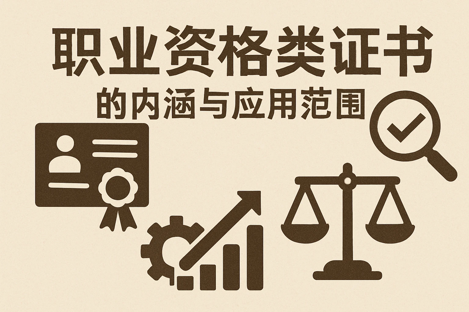 职业资格类证书的内涵与应用范围
