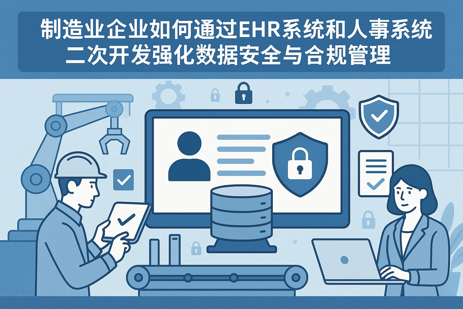 制造业企业如何通过EHR系统和人事系统二次开发强化数据安全与合规管理