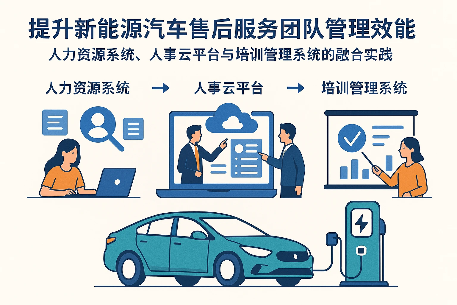 提升新能源汽车售后服务团队管理效能——人力资源系统、人事云平台与培训管理系统的融合实践