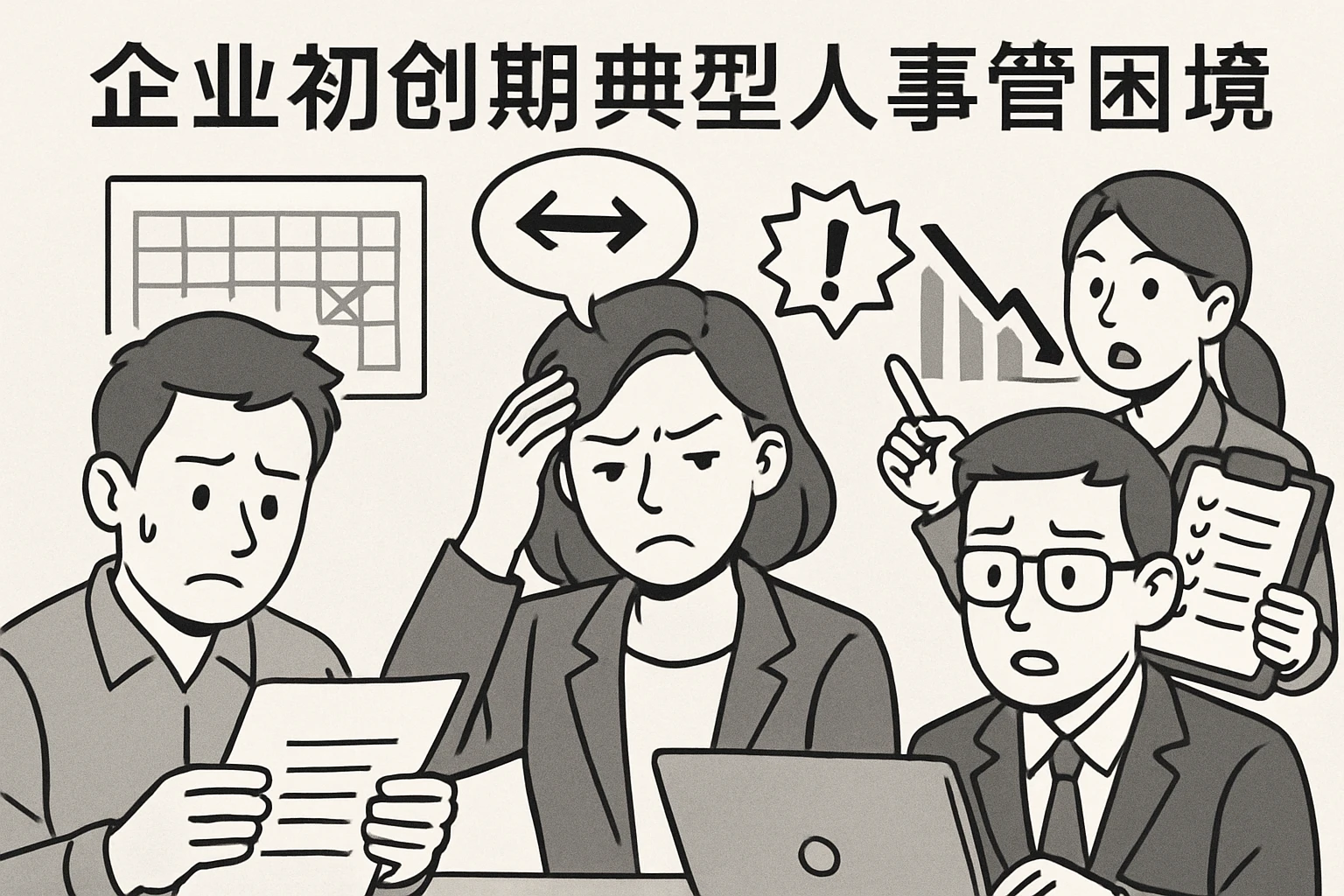 企业初创期典型人事管理困境