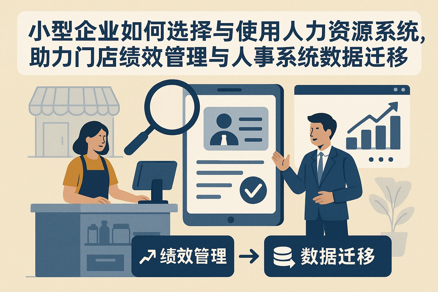 小型企业如何选择与使用人力资源系统，助力门店绩效管理与人事系统数据迁移