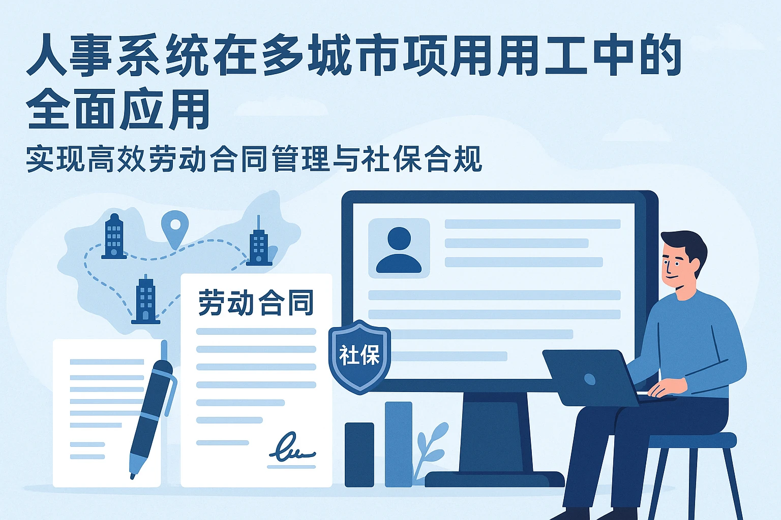 人事系统在多城市项目用工中的全面应用——实现高效劳动合同管理与社保合规