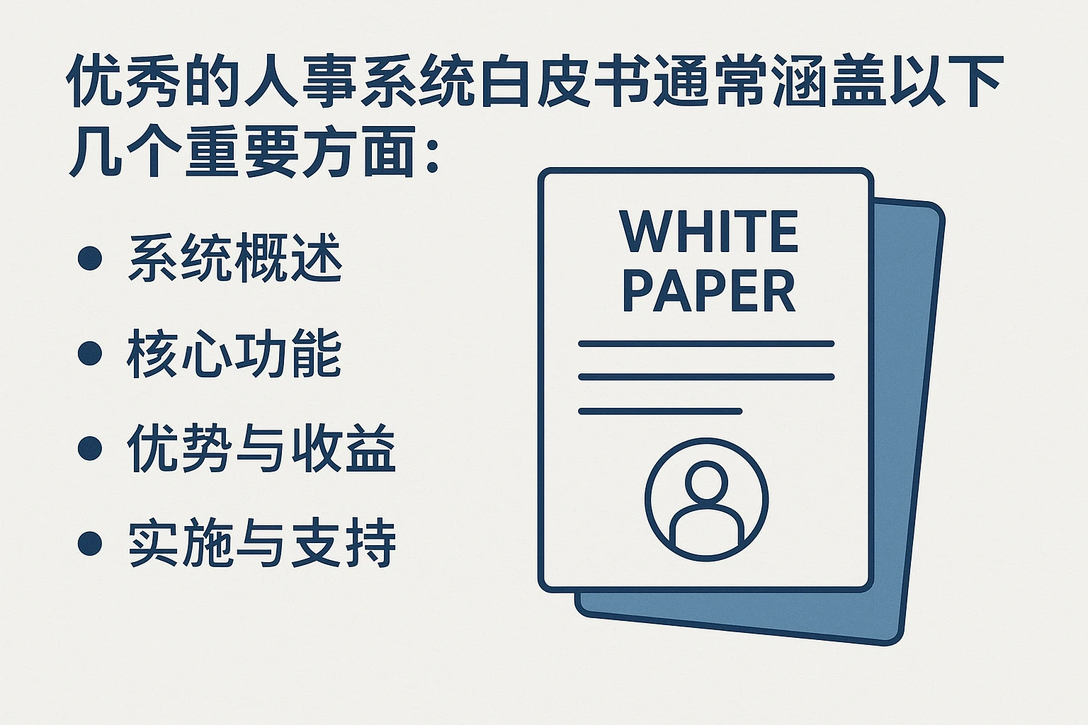 优秀的人事系统白皮书通常涵盖以下几个重要方面：