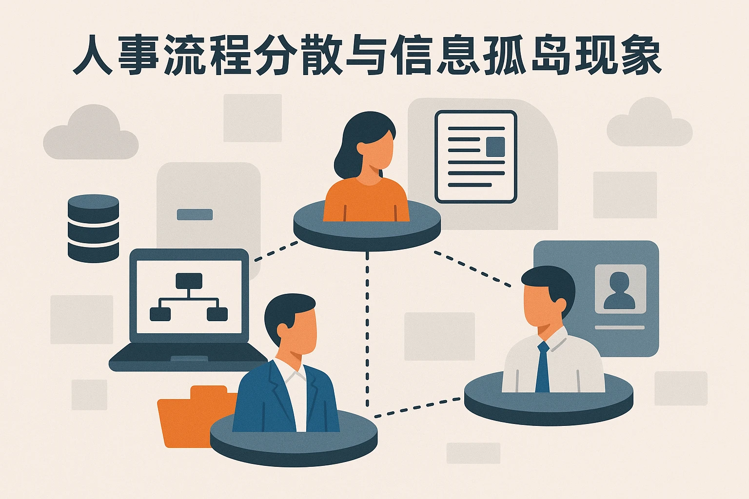 2. 人事流程分散与信息孤岛现象