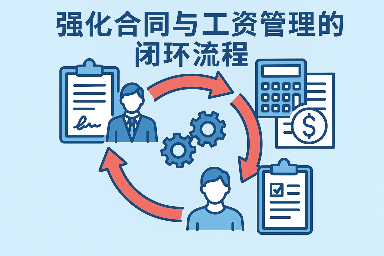 强化合同与工资管理的闭环流程