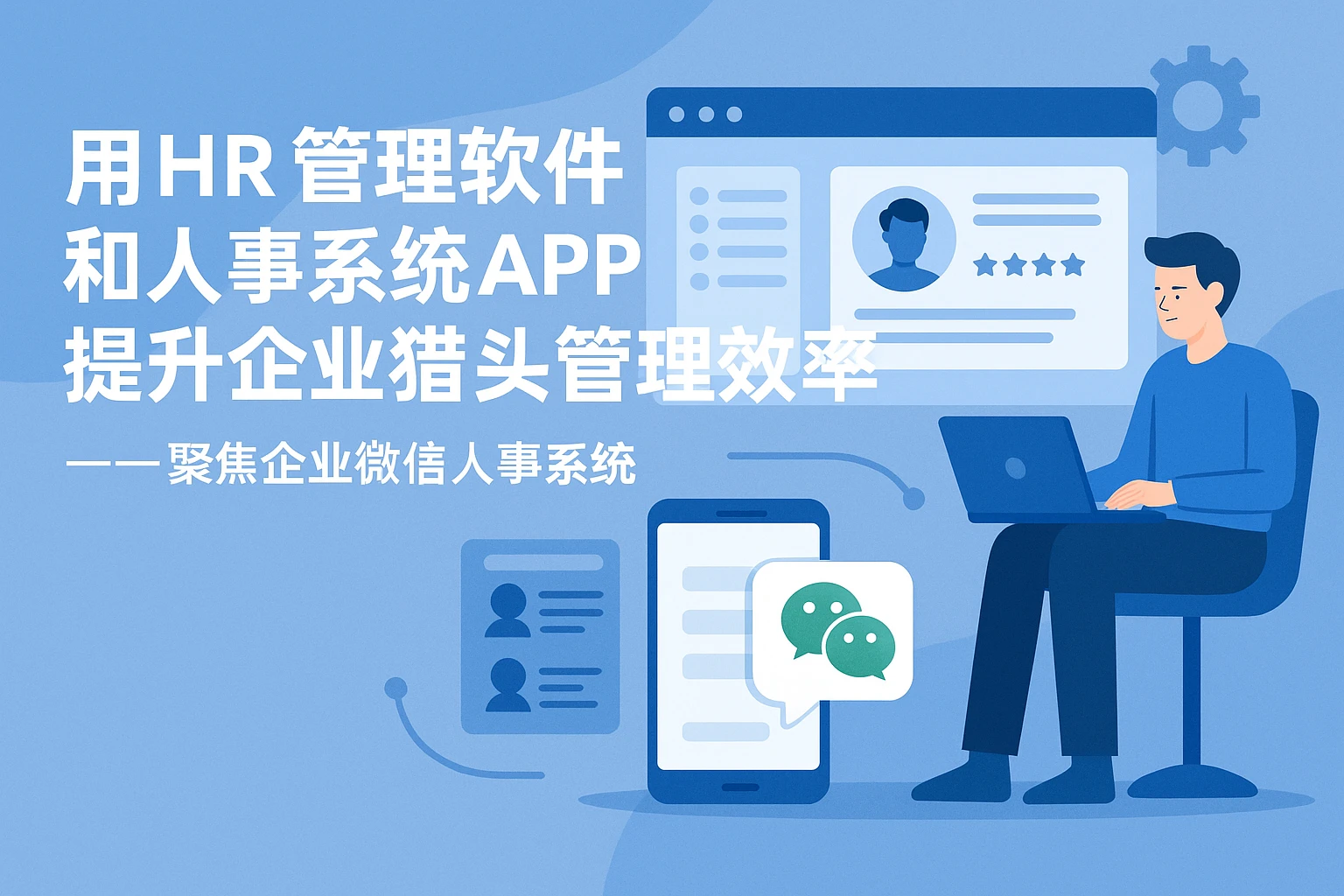用HR管理软件和人事系统APP提升企业猎头管理效率 —— 聚焦企业微信人事系统