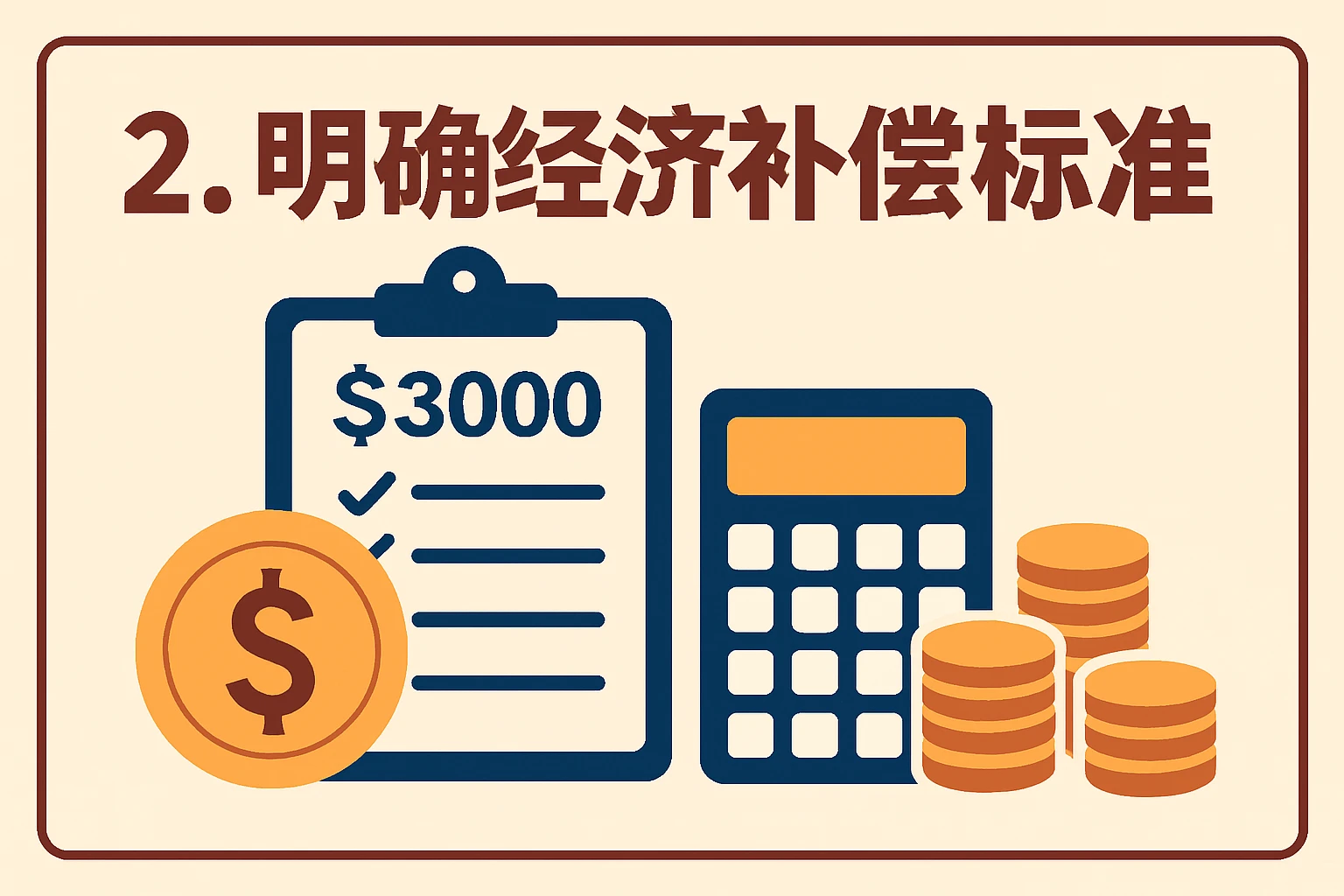 2. 明确经济补偿标准