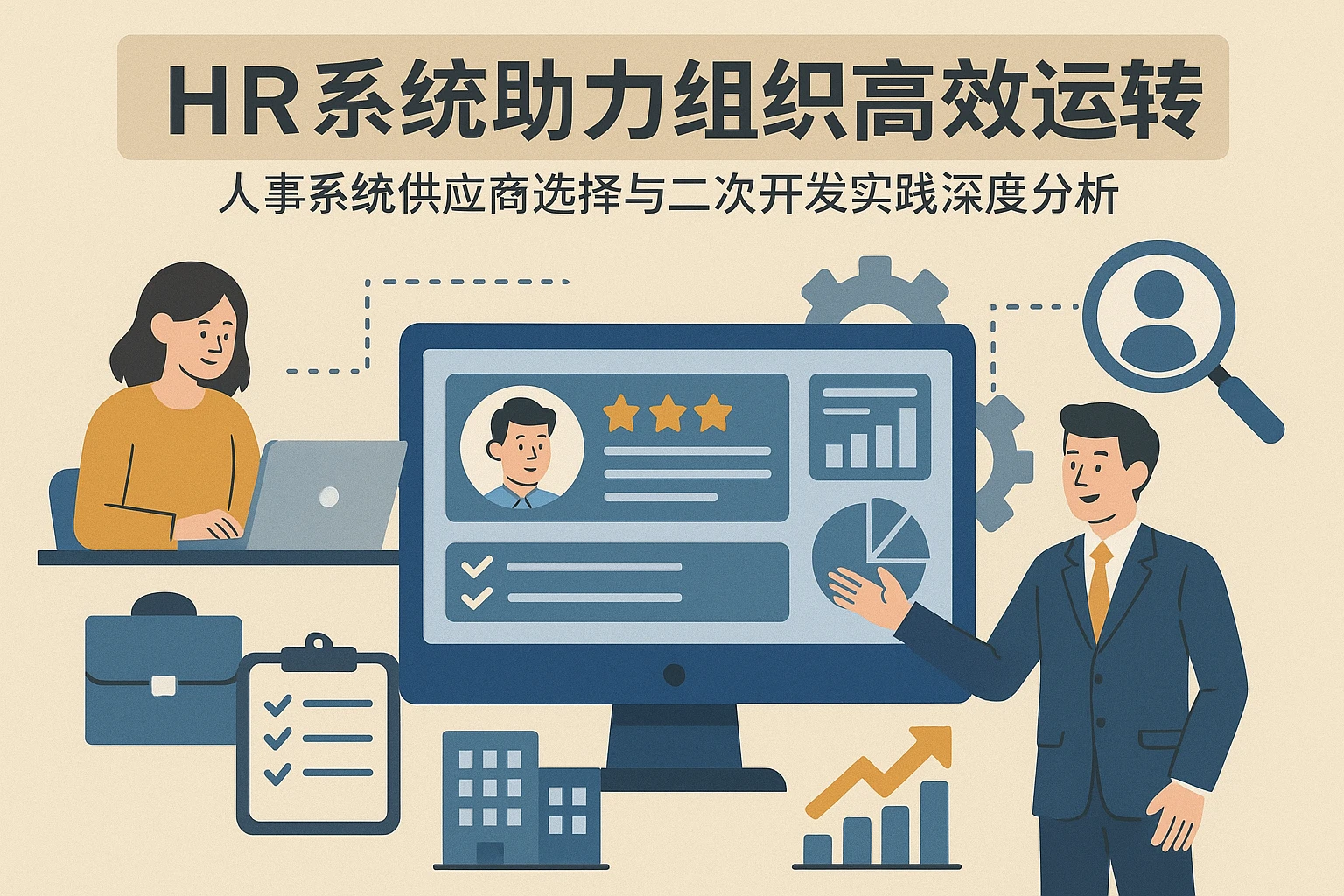 HR系统助力组织高效运转：人事系统供应商选择与二次开发实践深度分析