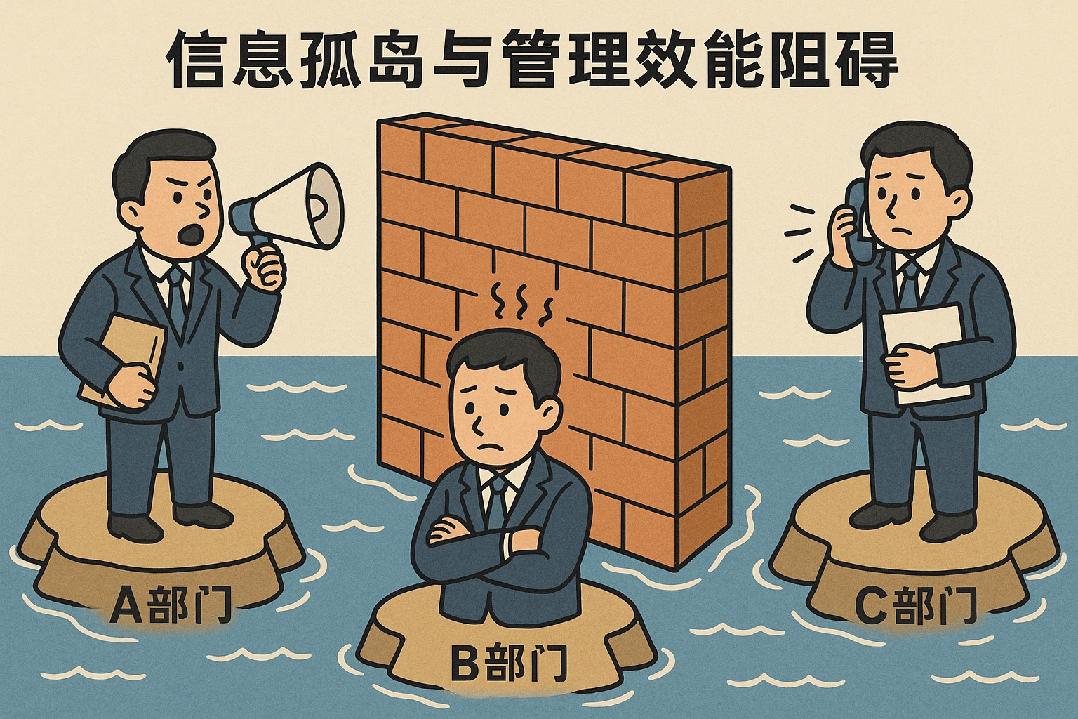 信息孤岛与管理效能阻碍