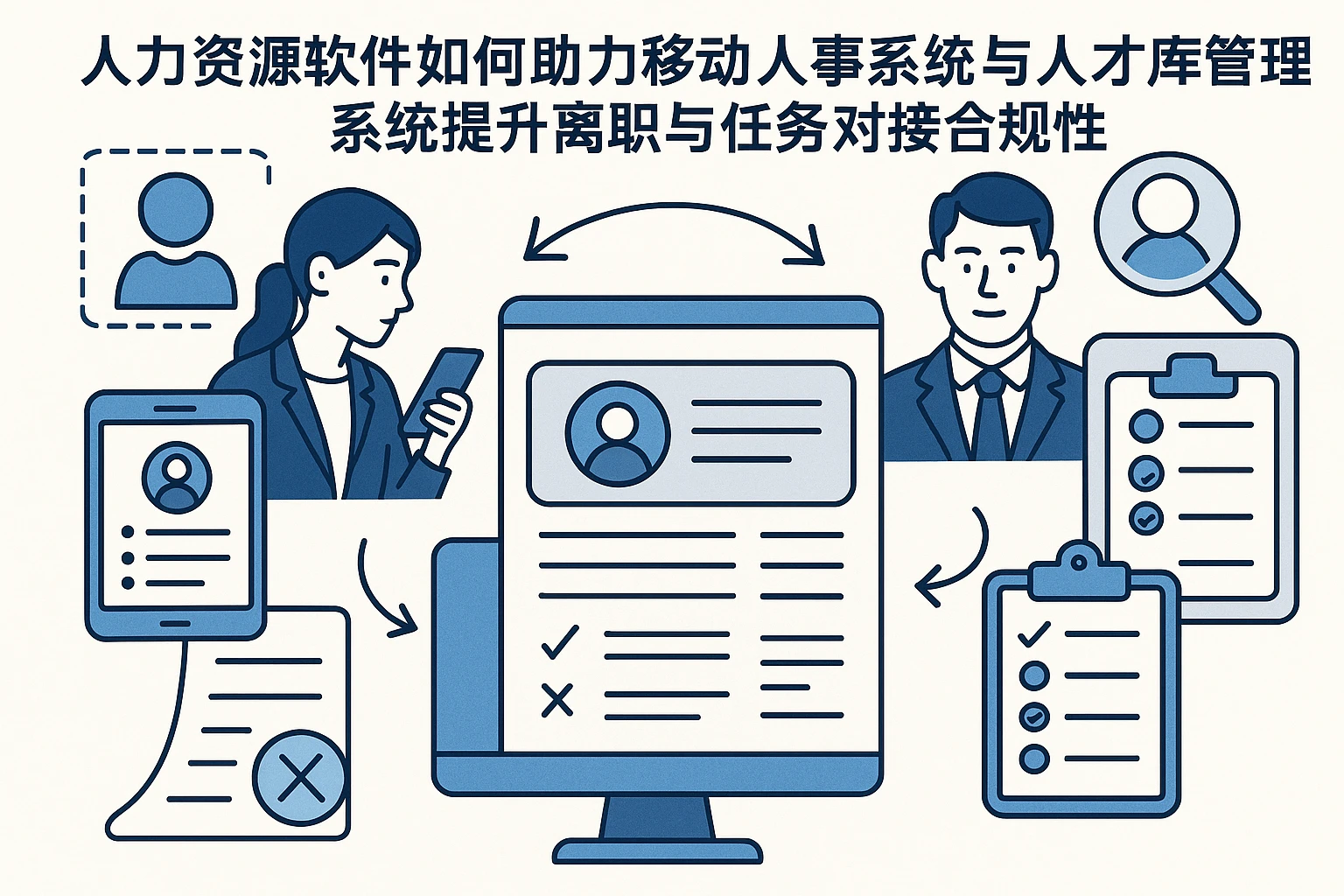 人力资源软件如何助力移动人事系统与人才库管理系统提升离职与任务对接合规性