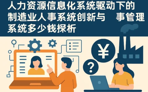 人力资源信息化系统驱动下的制造业人事系统创新与人事管理系统多少钱探析