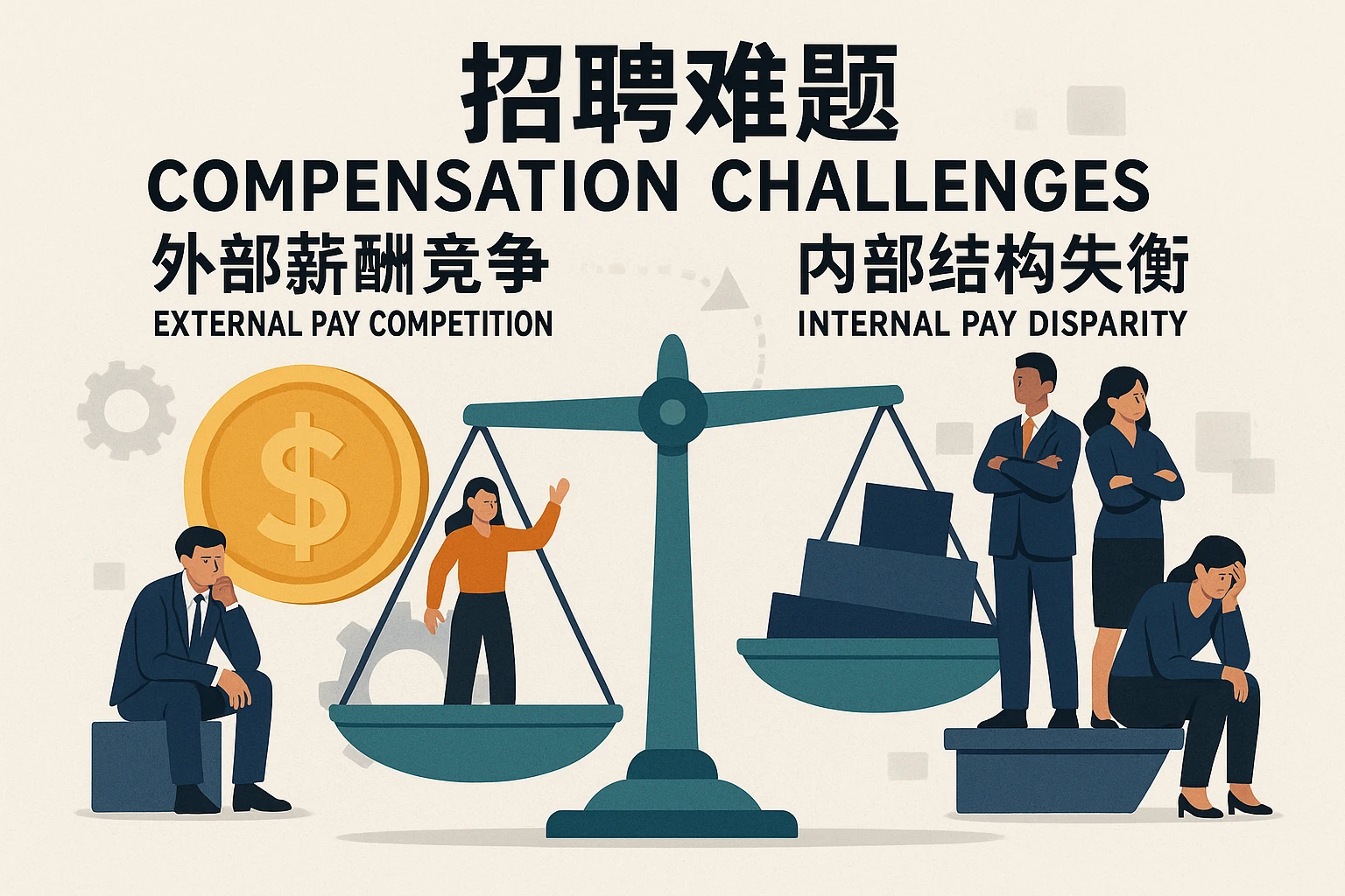 招聘难题：外部薪酬竞争与内部结构失衡