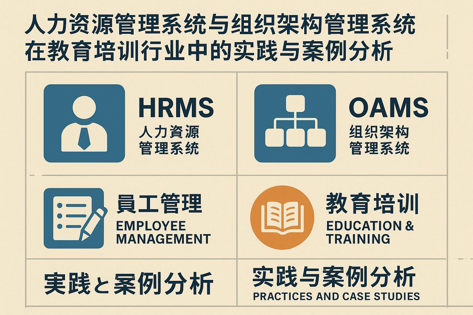 人力资源管理系统与组织架构管理系统在教育培训行业中的实践与案例分析
