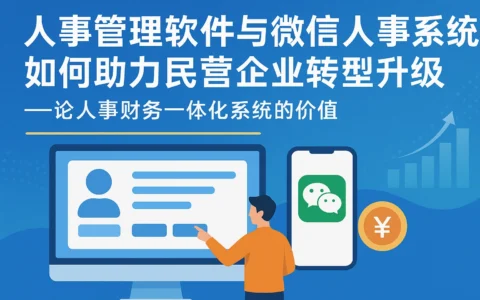 人事管理软件与微信人事系统如何助力民营企业转型升级——论人事财务一体化系统的价值