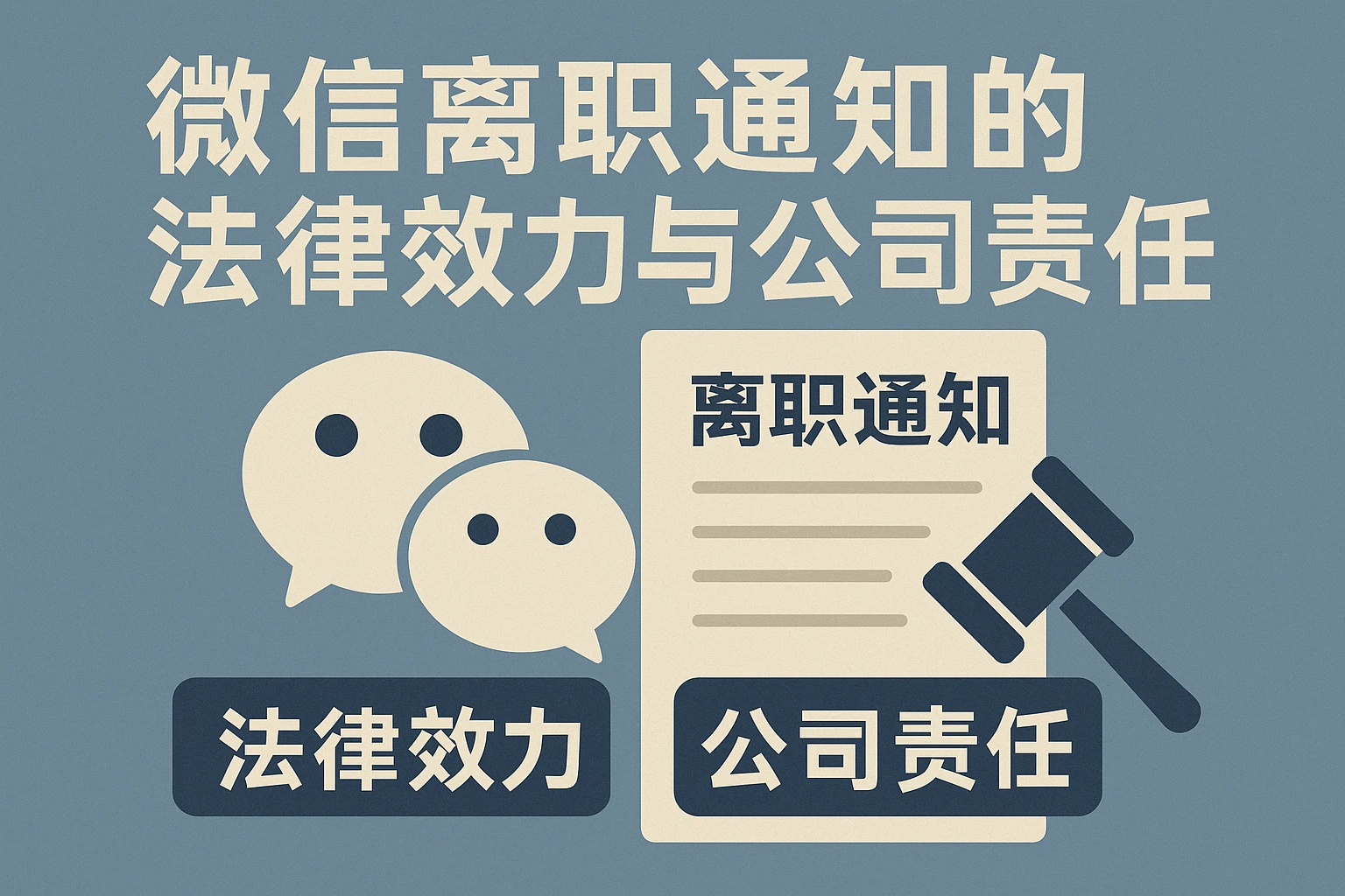 微信离职通知的法律效力与公司责任