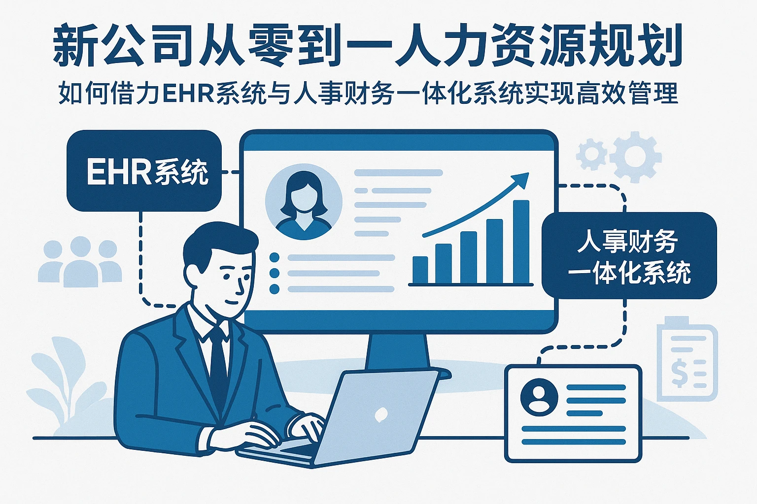  新公司从零到一人力资源规划，如何借力ehr系统与人事财务一体化系统实现高效管理