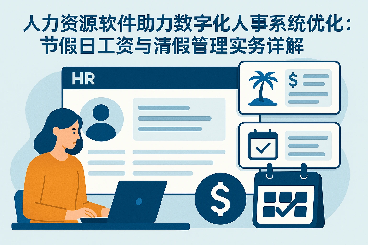 人力资源软件助力数字化人事系统优化：节假日工资与请假管理实务详解