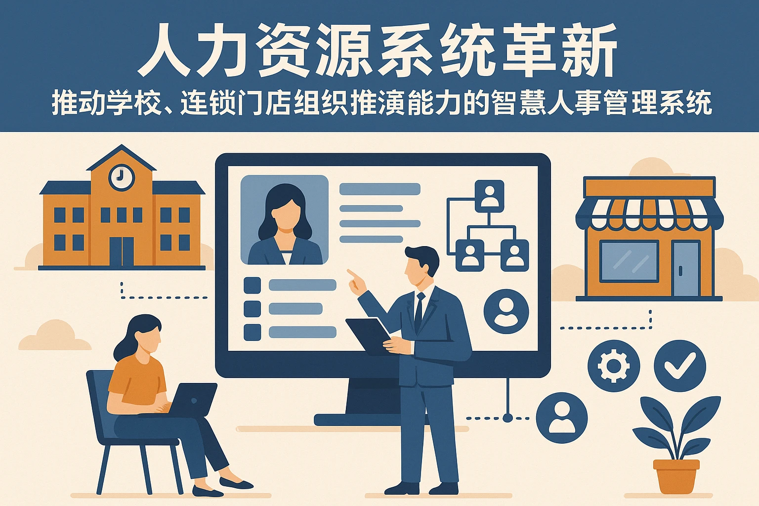 人力资源系统革新：推动学校、连锁门店组织推演能力的智慧人事管理系统