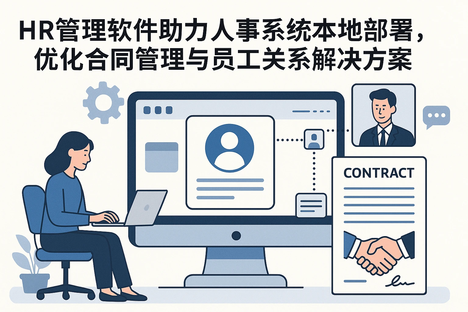 HR管理软件助力人事系统本地部署，优化合同管理与员工关系解决方案