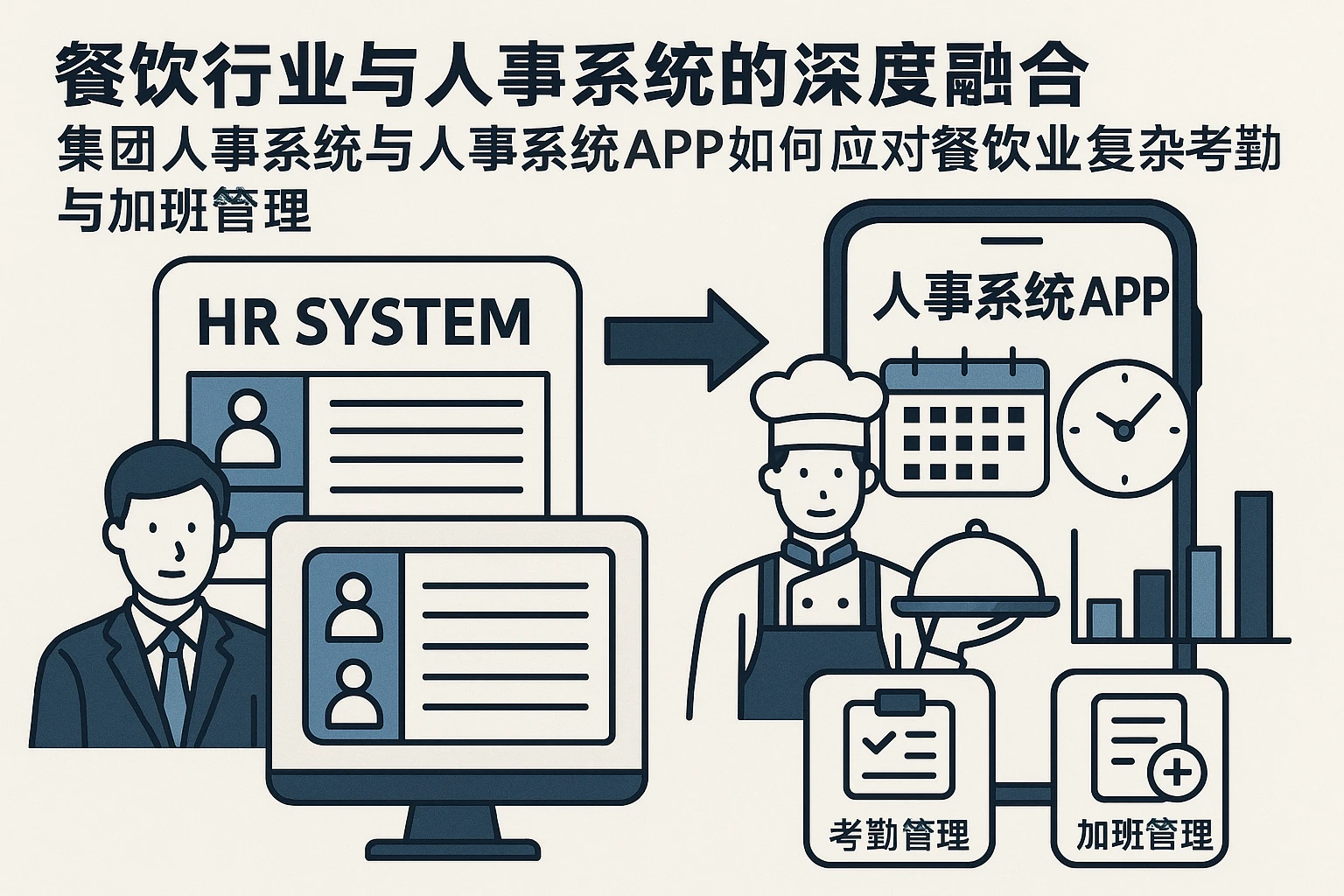 餐饮行业与人事系统的深度融合：集团人事系统与人事系统APP如何应对餐饮业复杂考勤与加班管理