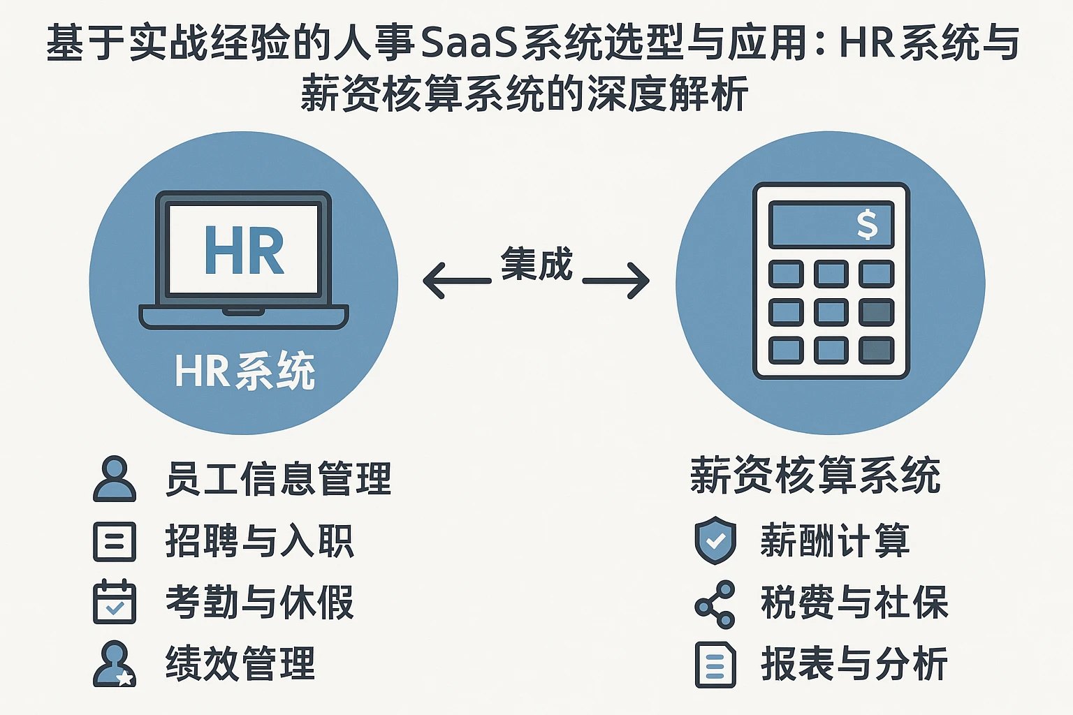基于实战经验的人事SaaS系统选型与应用：HR系统与薪资核算系统的深度解析