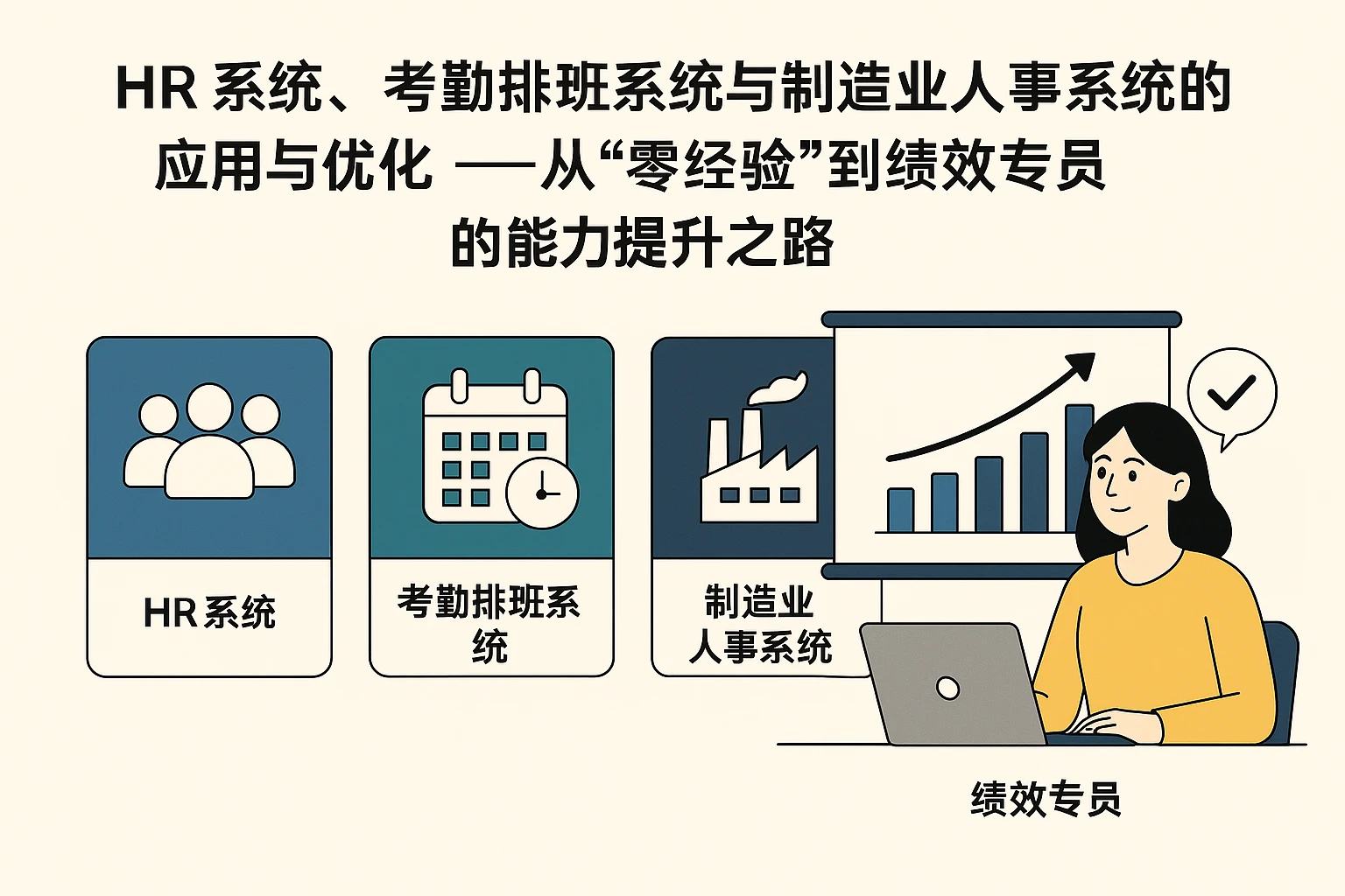 HR系统、考勤排班系统与制造业人事系统的应用与优化——从“零经验”到绩效专员的能力提升之路