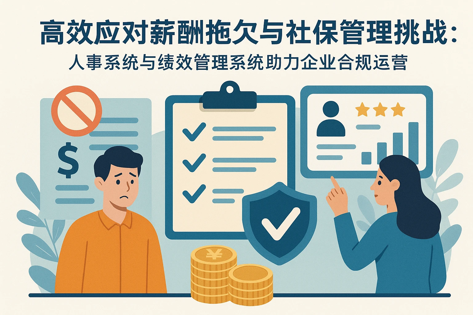 高效应对薪酬拖欠与社保管理挑战：人事系统与绩效管理系统助力企业合规运营