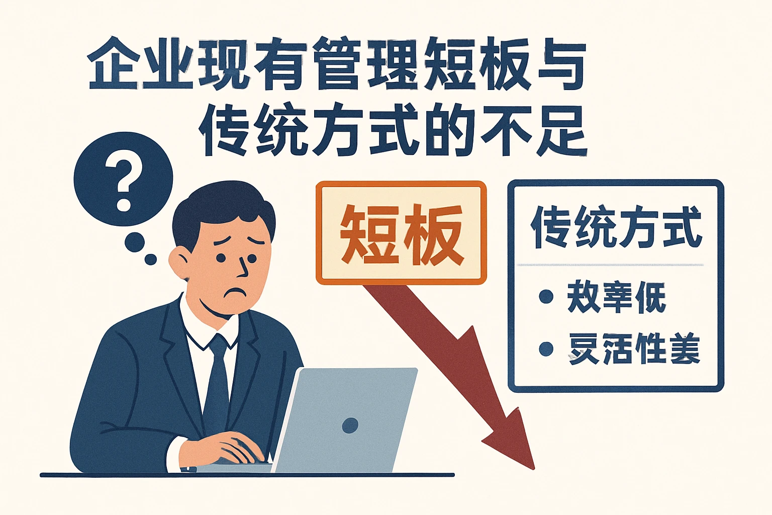 企业现有管理短板与传统方式的不足