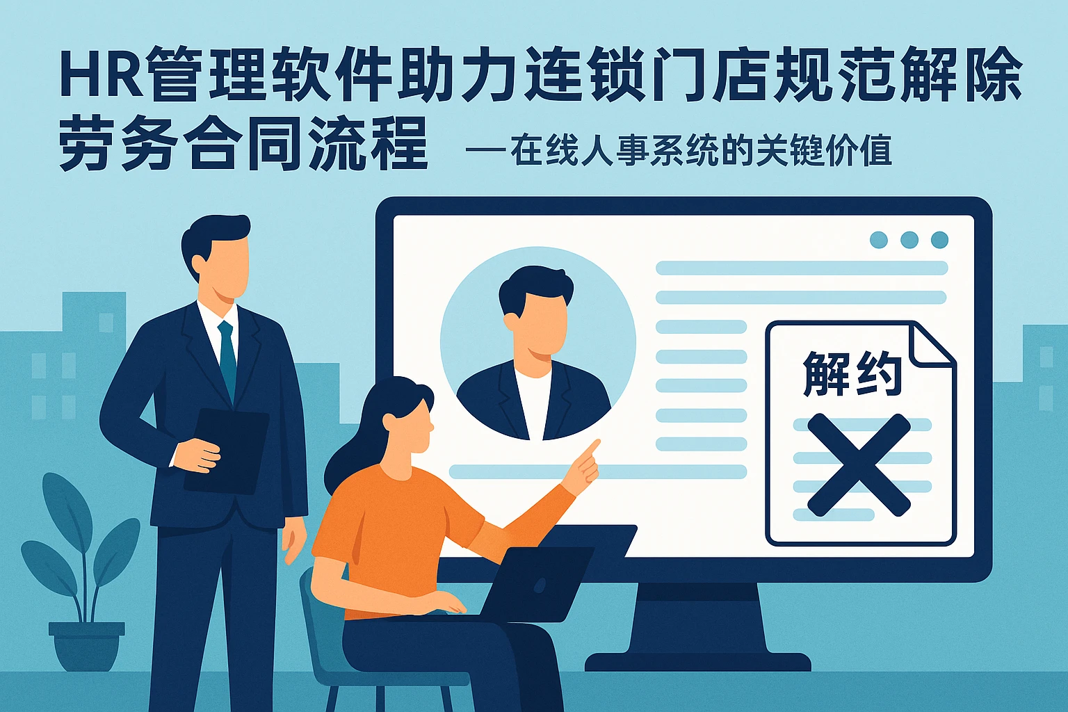 HR管理软件助力连锁门店规范解除劳务合同流程——在线人事系统的关键价值