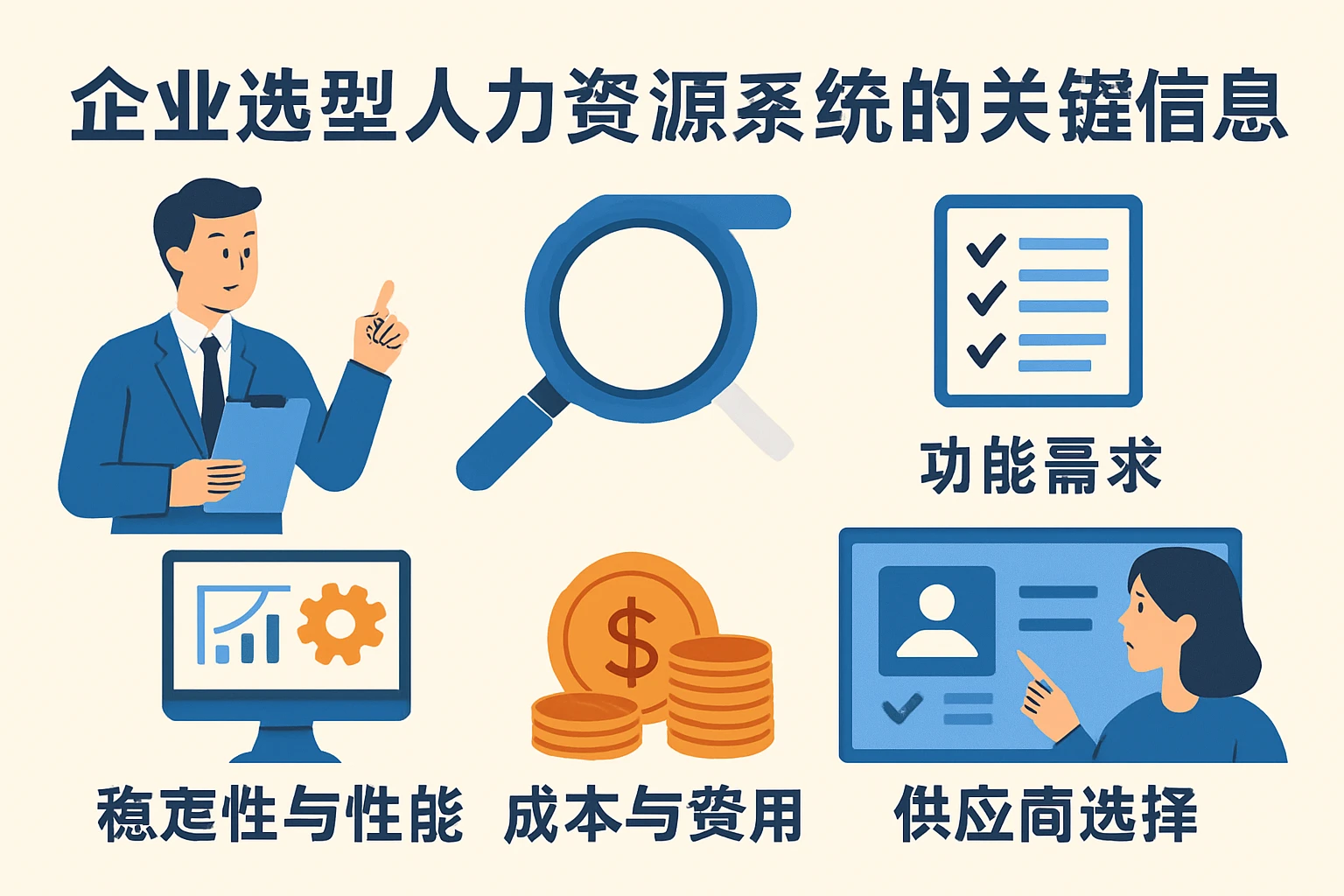 企业选型人力资源系统的关键信息
