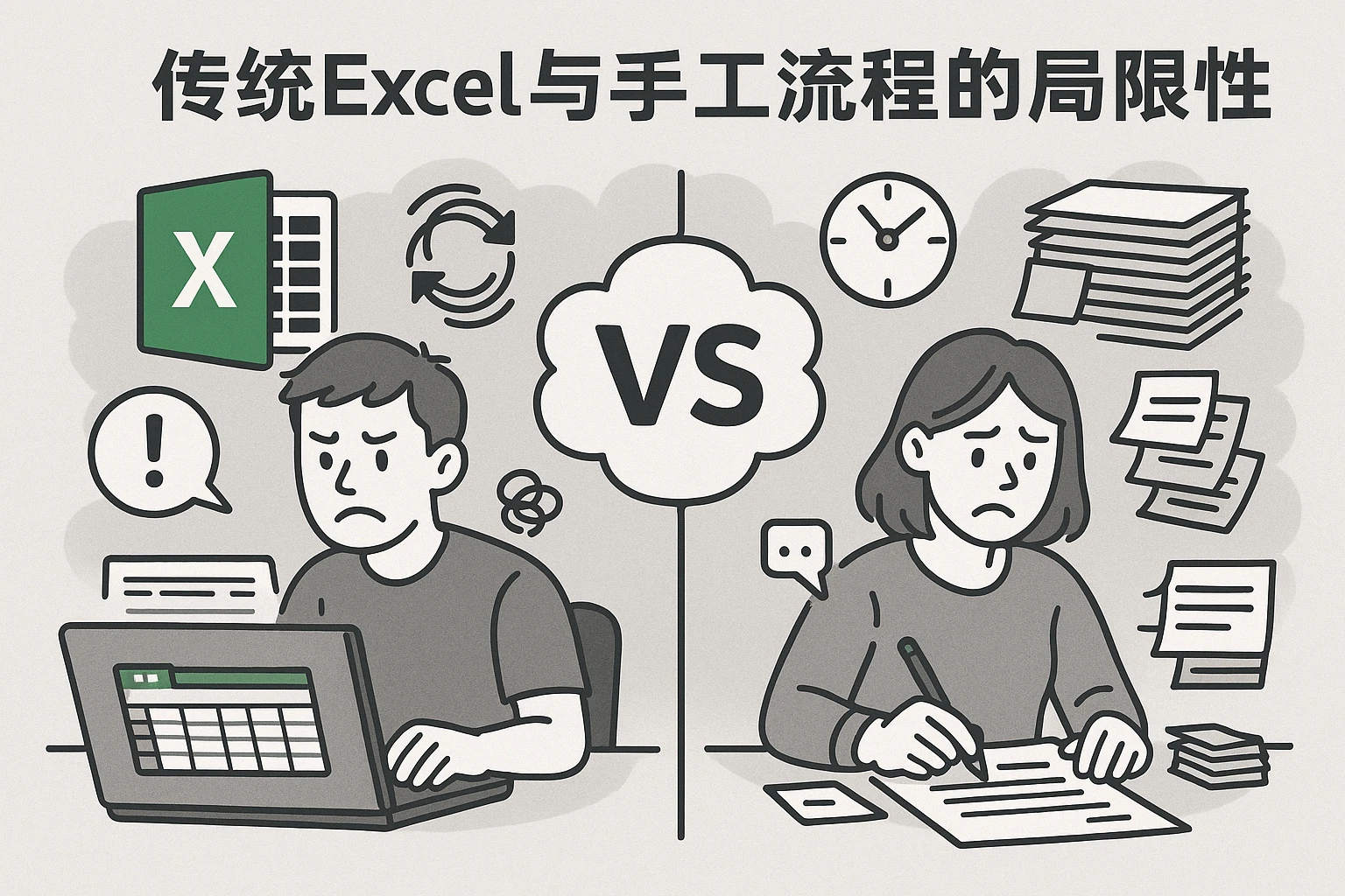 传统Excel与手工流程的局限性