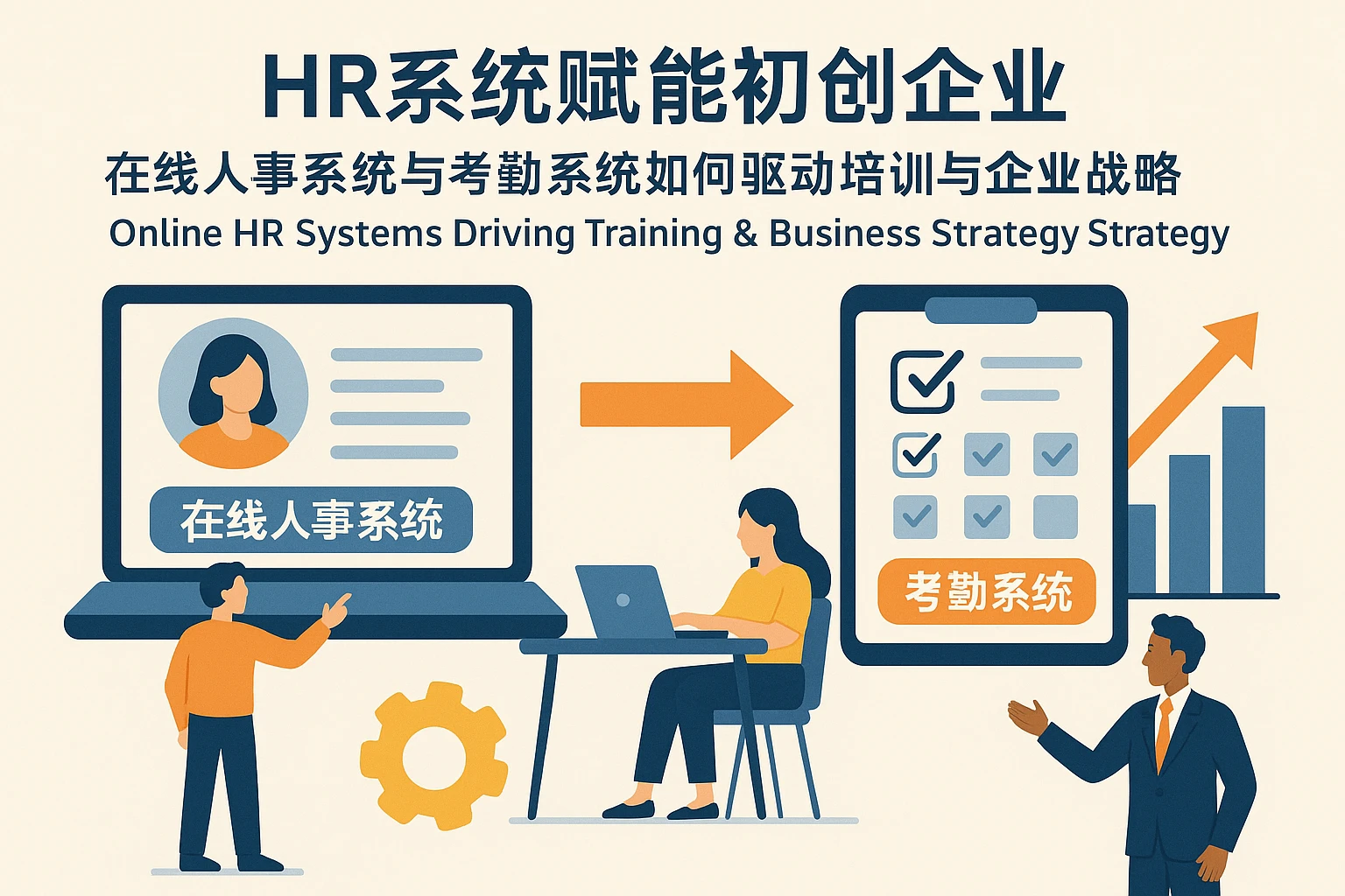 HR系统赋能初创企业：在线人事系统与考勤系统如何驱动培训与企业战略