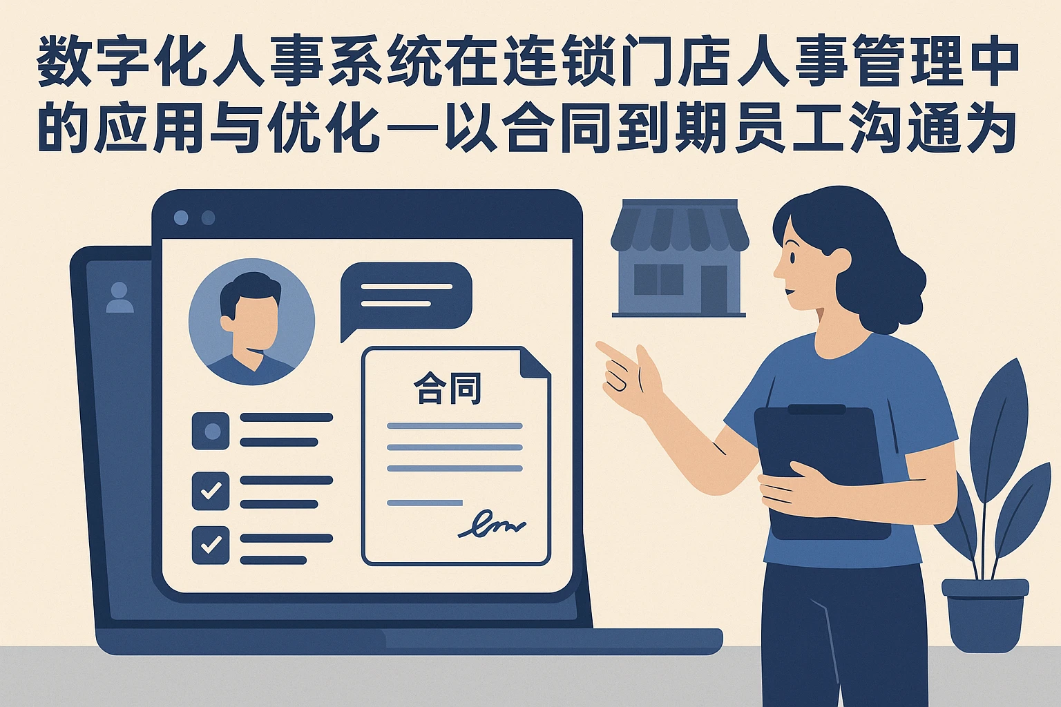 数字化人事系统在连锁门店人事管理中的应用与优化——以合同到期员工沟通为例